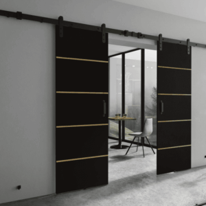 KIER Posuvné dvere LORNI PLUS DUO | 132 cm Farba: Čierna