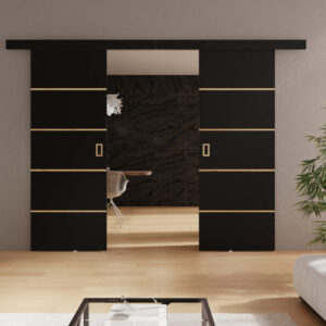 KIER Posuvné dvere WERDI DUO PLUS | 172 cm Farba: Čierna