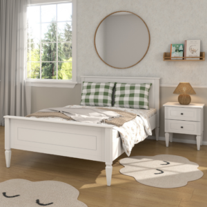 ArtBel Detská posteľ INES | biela 120 x 200 cm
