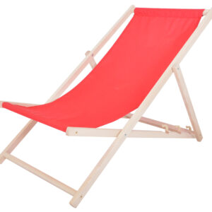 ArtRoja Záhradné lehátko Bahama | červená/prírodná