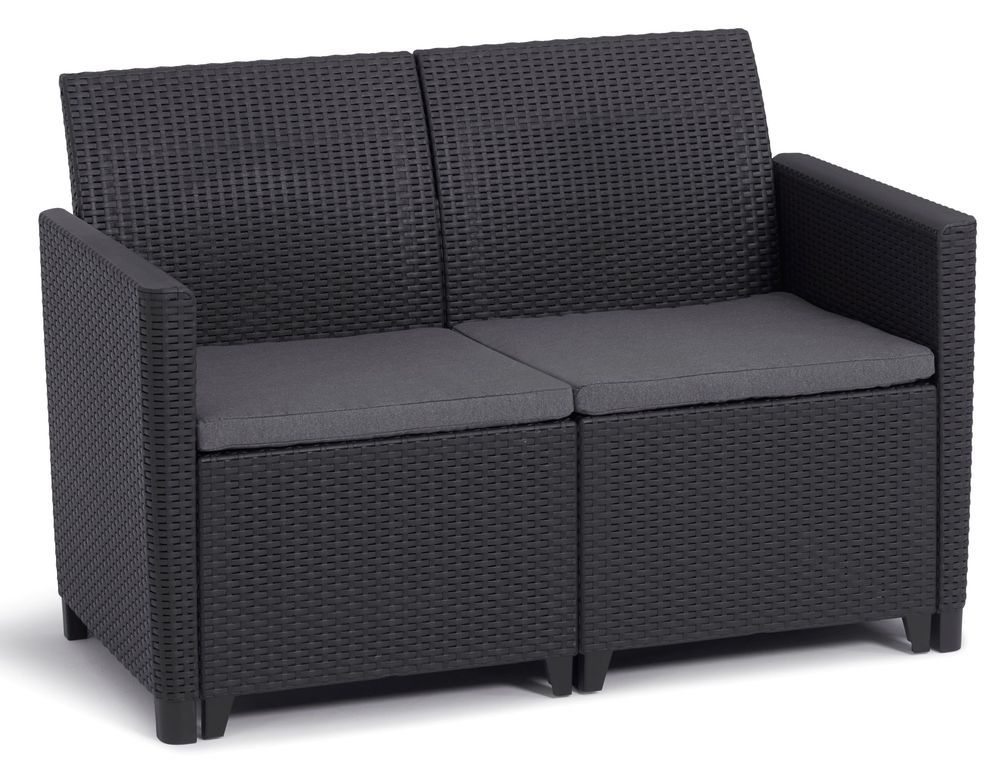 KETER Záhradná pohovka CLARA 2 seater | grafit