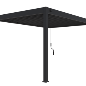 ArtRoja Bioklimatická hliníková pergola INTRO PLUS do steny | antracit 4 x 3 m