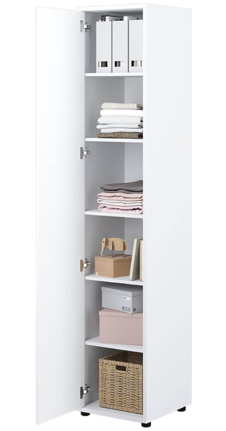 Dig-net nábytok Policová skriňa Lenart BED CONCEPT BC-21 | biela – Obrázok 4