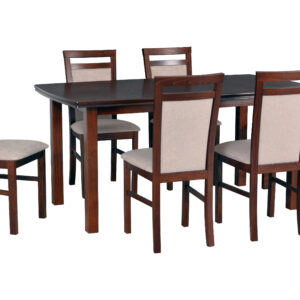 Drewmix Jedálenský set KENT 2 / MILANO 5  | orech 1+6