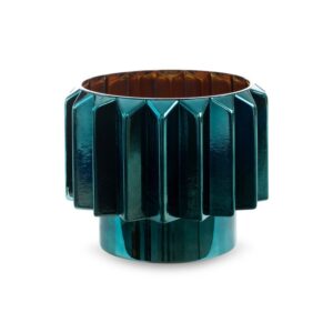 ArtFir Keramický obal na kvetináč IRMA 01 | tyrkysová 25 x 20 cm