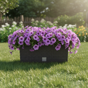 ProsperPlast Kvetináč RATO CASE s vkladom | umbra 39,5 cm