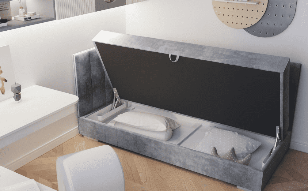 ArtBed Detská posteľ COIMBRA III | modrá 90 x 200 cm Prevedenie: ľavé – Obrázok 2