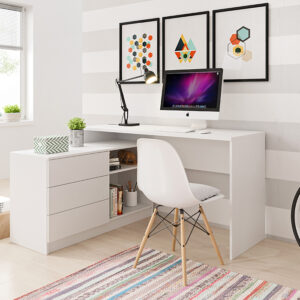 ArtLas Písací stolík TEODOR | biela