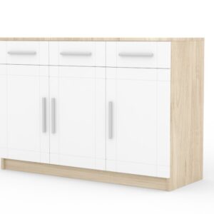 ArtAdrk Komoda PARVIN | dub sonoma/biela