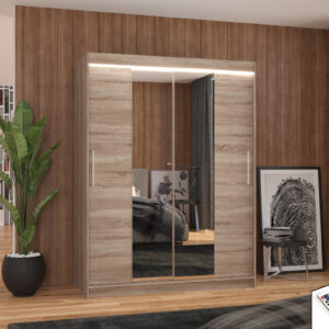 ArtAdrk Šatníková skriňa INESS | 150 cm Skriňa: Is04 / trufla