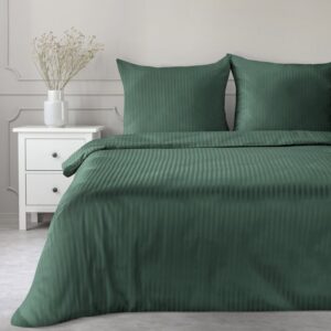 ArtFir Obliečky na dvojlôžko VERA | tmavozelená 220 x 200 cm