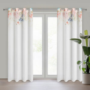 ArtFir Záclona ARLENA K | biela/ružová 135 x 250 cm