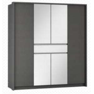 ArtStol Šatníková skriňa SPLIT 200 | grafit