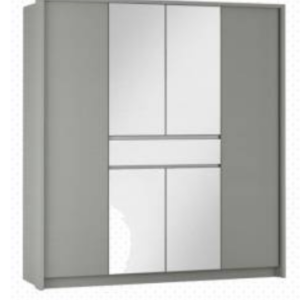 ArtStol Šatníková skriňa SPLIT 200 | platinum