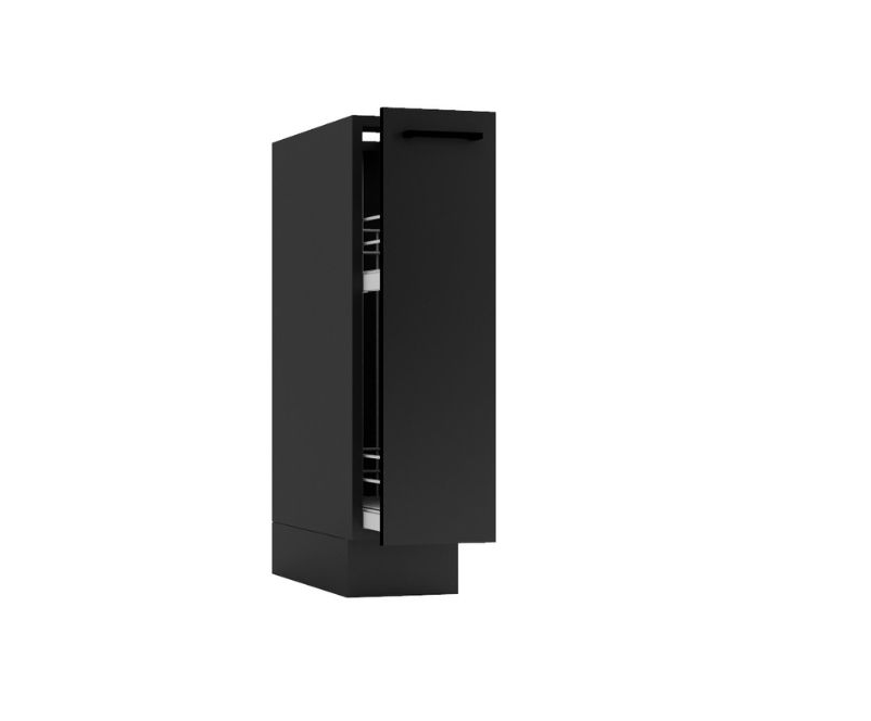 Artstolk Rohová kuchynská linka ANIKA B | 200-260 cm grafit Prevedenie: s pracovnou doskou – Obrázok 2