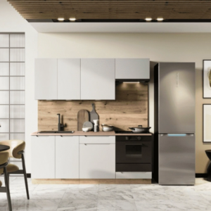 Artstolk Kuchynská linka ISABEL B | 200 cm dub artisan/sivá