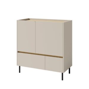 Meblar  Komoda LUCA LC09 | béžová/dub olejovaný