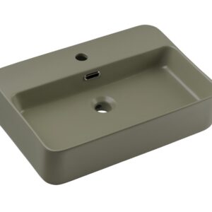 ArtCom Keramické umývadlo TRUST 2 E-6282 | zelený mat 55 cm