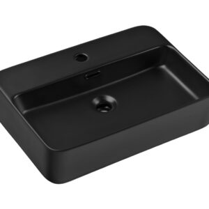 ArtCom Keramické umývadlo TRUST 2 E-6282 | čierny mat 55 cm