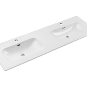 ArtCom Keramické umývadlo FLY 140D | E-8073-140D | biely lesk 140 cm