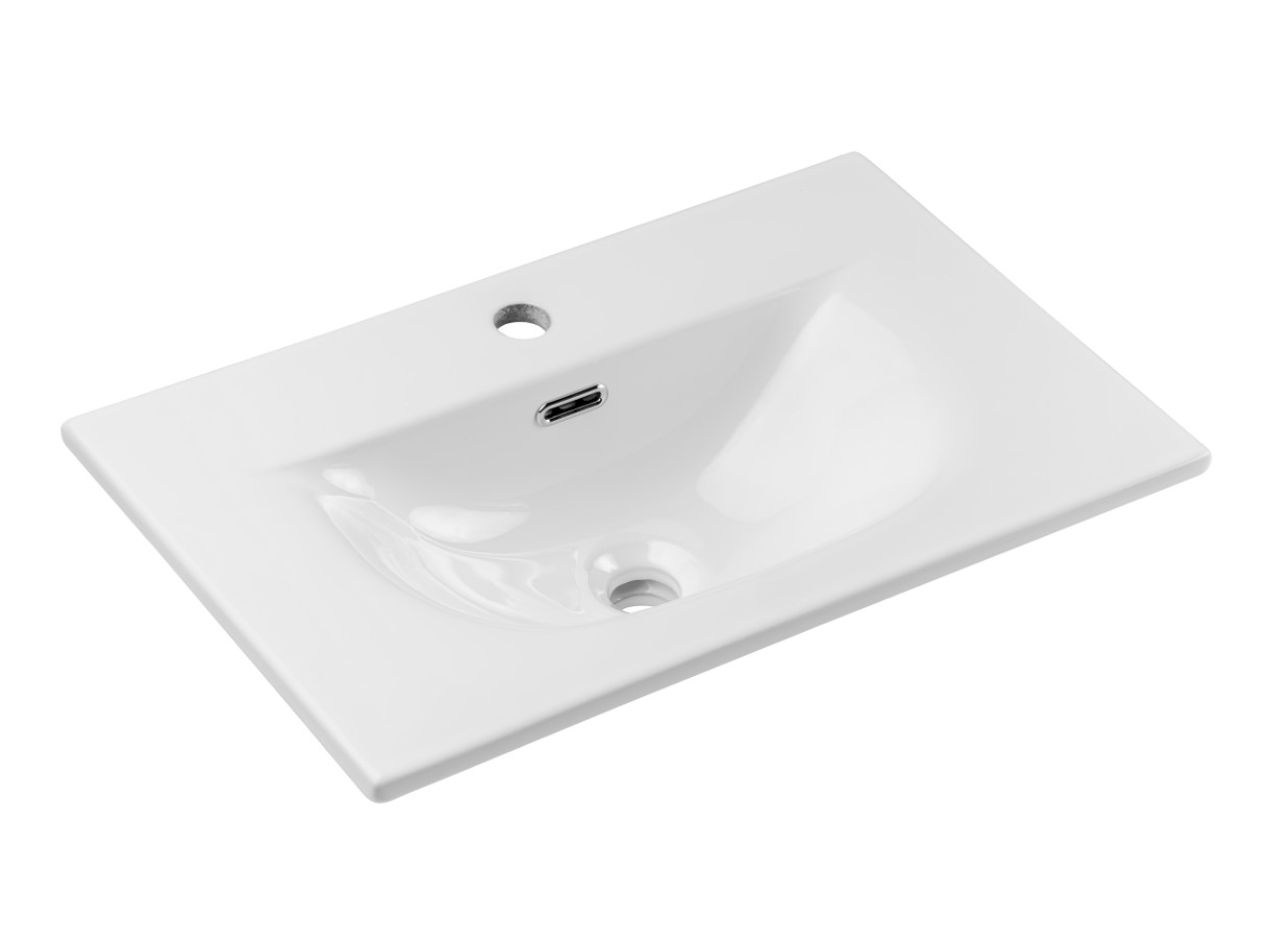 ArtCom Keramické umývadlo SKY3 60 | E-8099-3-60 | biely lesk 60 cm