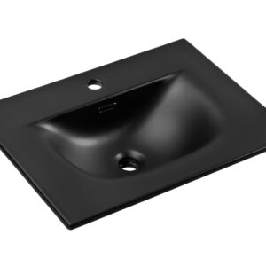 ArtCom Keramické umývadlo SKY1 60 | čierny mat 60 cm