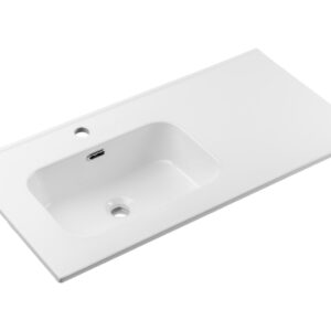 ArtCom Keramické umývadlo GO2 90 L | biely lesk 90 cm