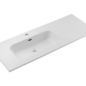 ArtCom Keramické umývadlo GO2 120 L | biely lesk 120 cm