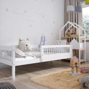 Elvisia Detská posteľ MADIA bez zásuvky | biela 80 x 160 cm