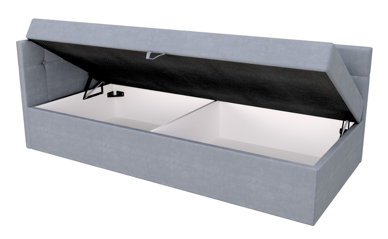 FDM Čalúnená jednolôžková posteľ BILLY | ružová 120 x 200 cm – Obrázok 3
