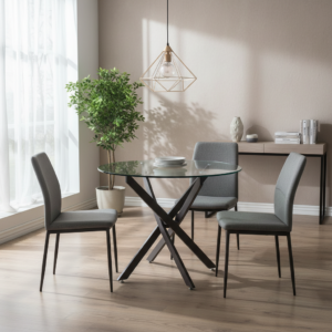 Signal Jedálenský stôl AGIS | čierny mat