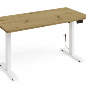 ARTBm Písací stôl BIMOTION | dub artisan 140 x 70 cm Farba: Biele nohy