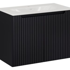 ArtCom Kúpeľňová skrinka s umývadlom NOVA Black U80/2 | 80 cm