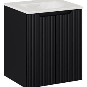 ArtCom Kúpeľňová skrinka s umývadlom NOVA Black U50/2 | 50 cm