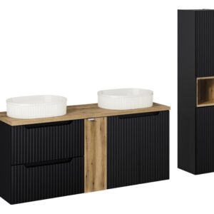 ArtCom Kúpeľňový komplet NOVA Black 140/1