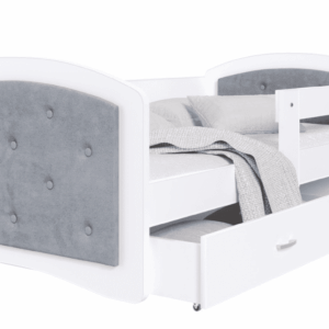 ArtAJ Detská posteľ MAGGIE G | 80 x 160 cm Farba: Sivá / biela