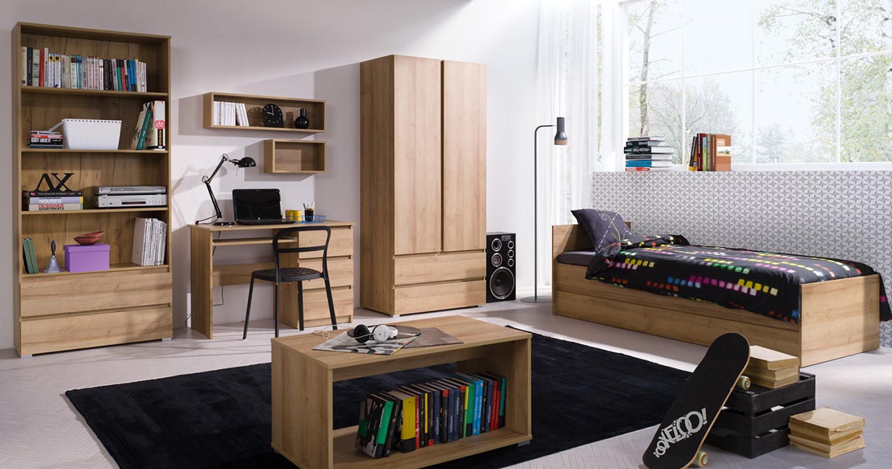 ArtMadex Šatníková skriňa COSMO C02 | dub riviera – Obrázok 2