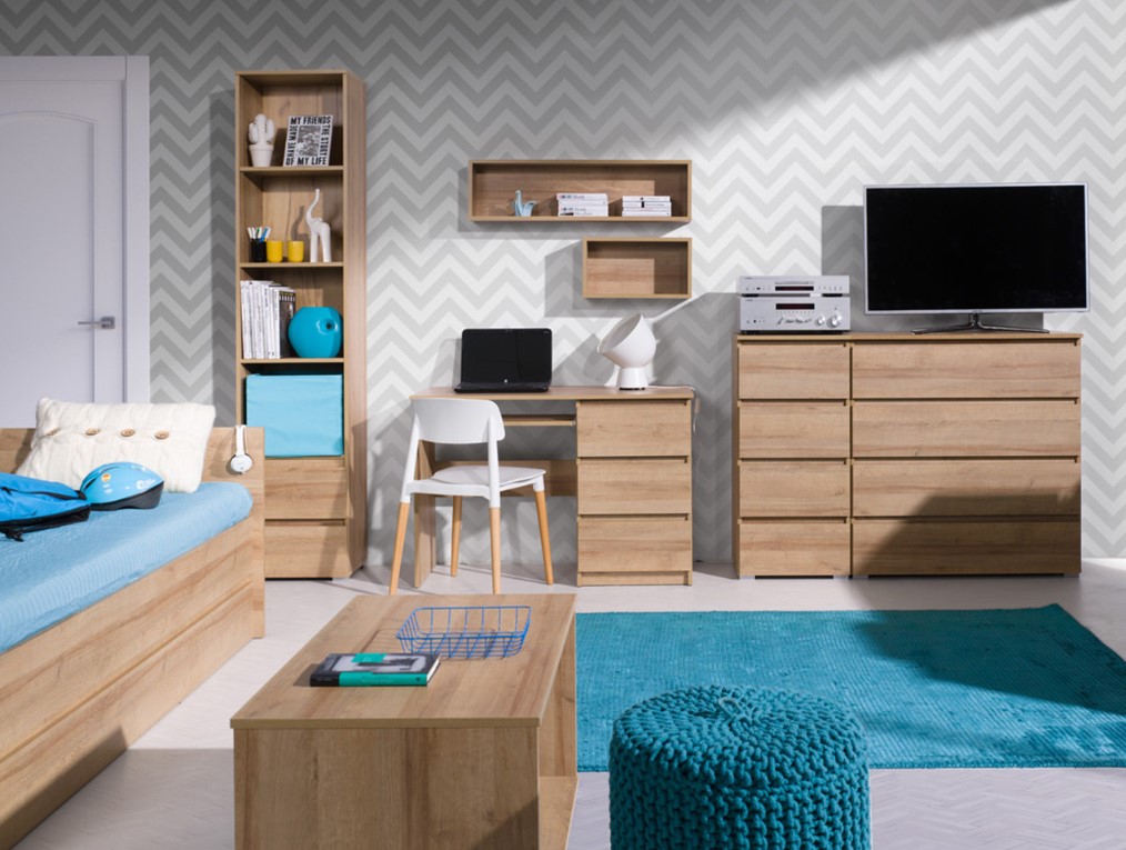 ArtMadex Šatníková skriňa COSMO C02 | dub riviera – Obrázok 3