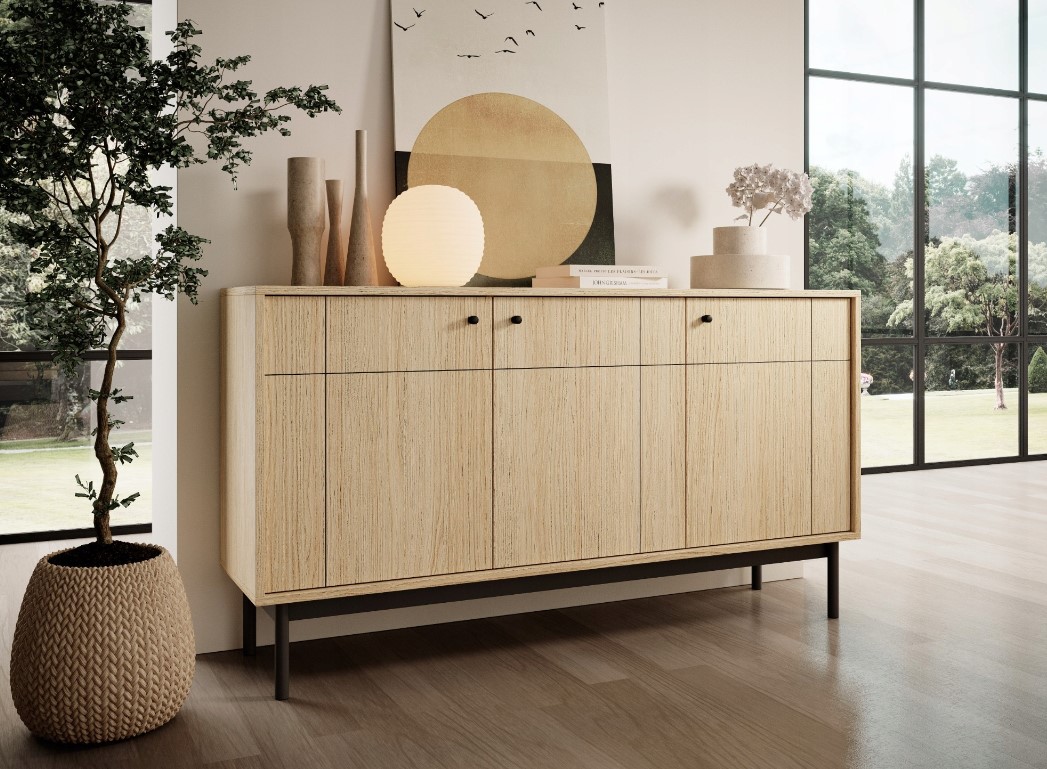 ArtPS Komoda JAPANESE K154 | oak line – Obrázok 2
