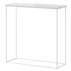 ArtAdrk Príručný stolík MILAN | biele nohy Farba: biely lesk