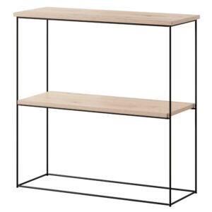 ArtAdrk Príručný stolík TONI | čierne nohy Farba: Dub artisan