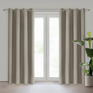 ArtFir Zatemňovací záves NERISA k | tmavobéžová 140 x 250 cm