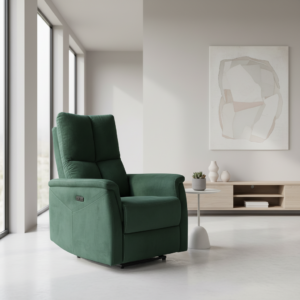 Signal Relaxačné masážne kreslo NEPTUN VELVET M | zelená