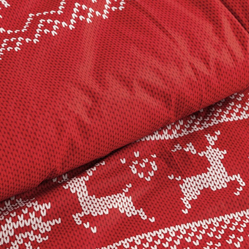 ArtFir Vianočné obliečky na dvojlôžko NOEL 02 | červená 160 x 200 cm – Obrázok 4