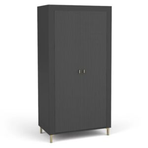 Dolmar Šatníková skriňa MORASS MO1 | čierna