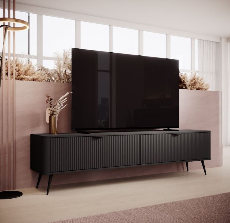 ArtLas TV stolík LINA 200 2D | čierna – Obrázok 2