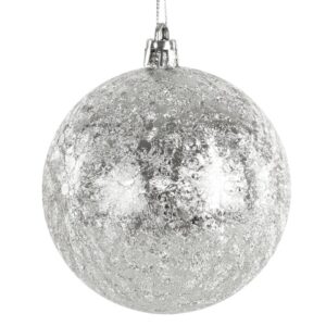 ArtFir Vianočná dekorácia GUĽA 64A | strieborná 8 cm