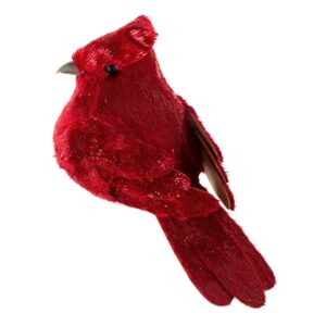 ArtFir Vianočná dekorácia VTÁČIK 322B | červená 6 x 13 cm