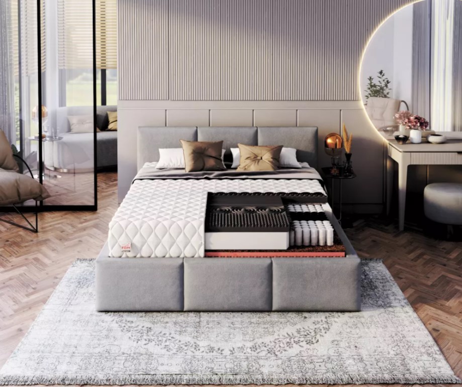 FDM Taštičkový matrac GINASO Premium Jersey | 140 x 200 cm – Obrázok 4