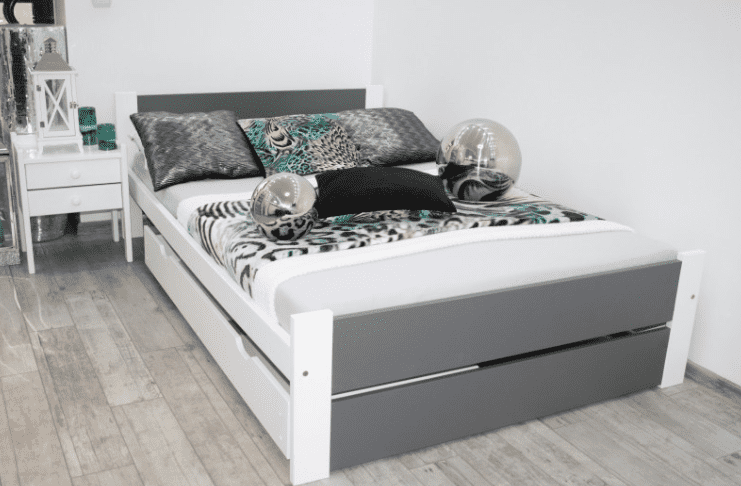 Elvisia Posteľ LEA s matracom a roštom | 120 x 200 cm Farba: dub sonoma – Obrázok 9